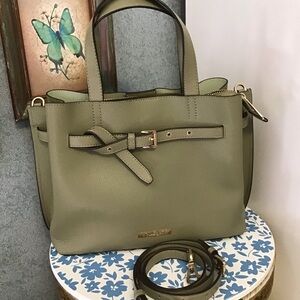 Mk Michael kors Emilia Pebble leather satchel Lrg